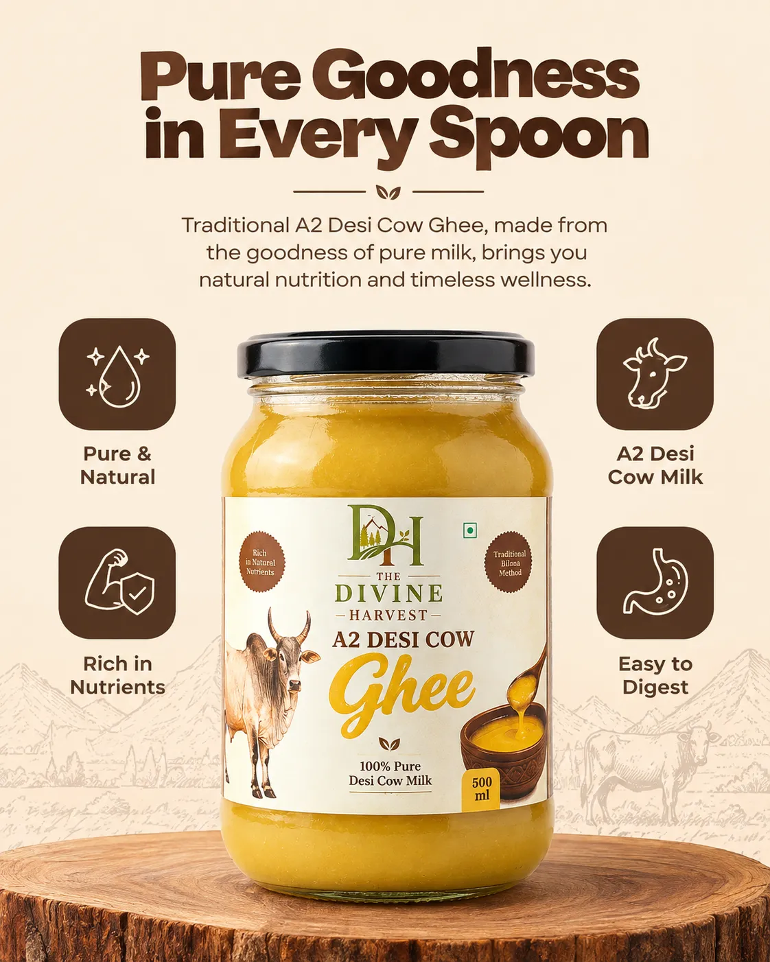 Kangeyam Cow Ghee (500 g) - Image 4
