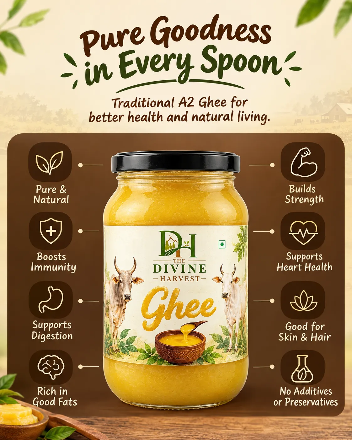 Kangeyam Cow Ghee (500 g) - Image 5