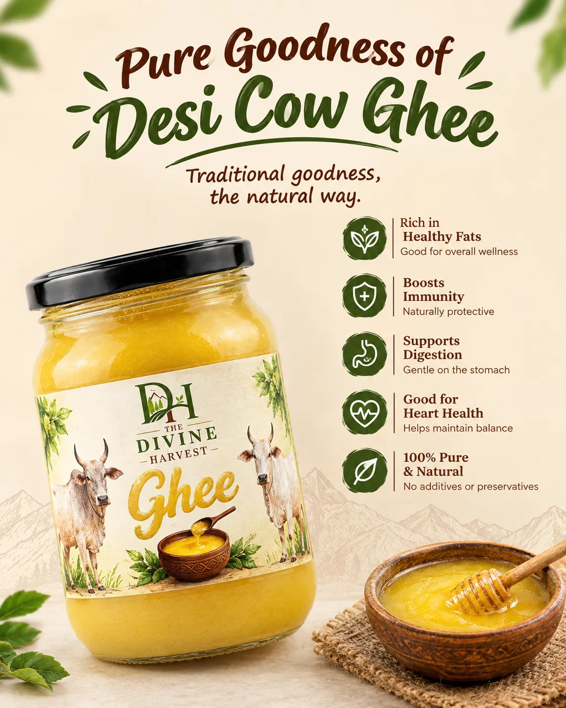 Cow Ghee (Pasu nei- 500g) - Image 3