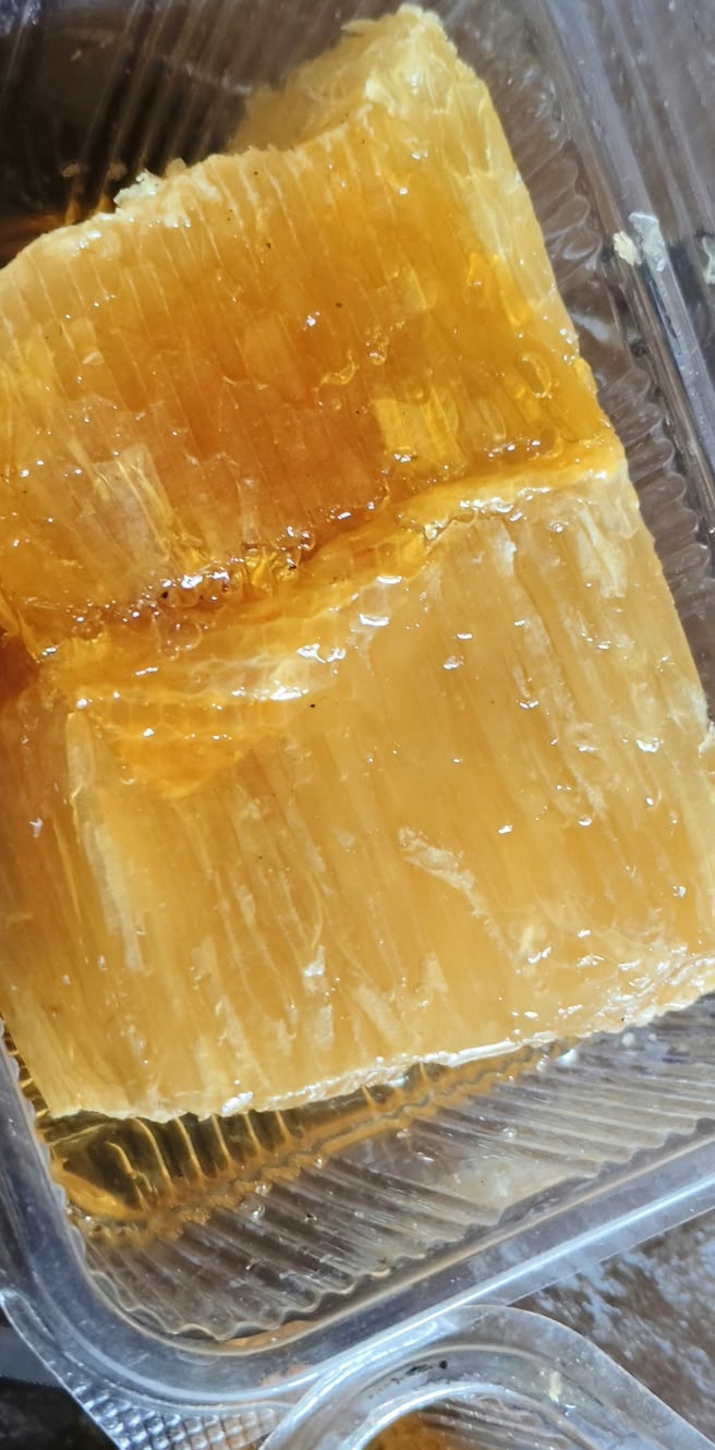 Comb honey tray from above